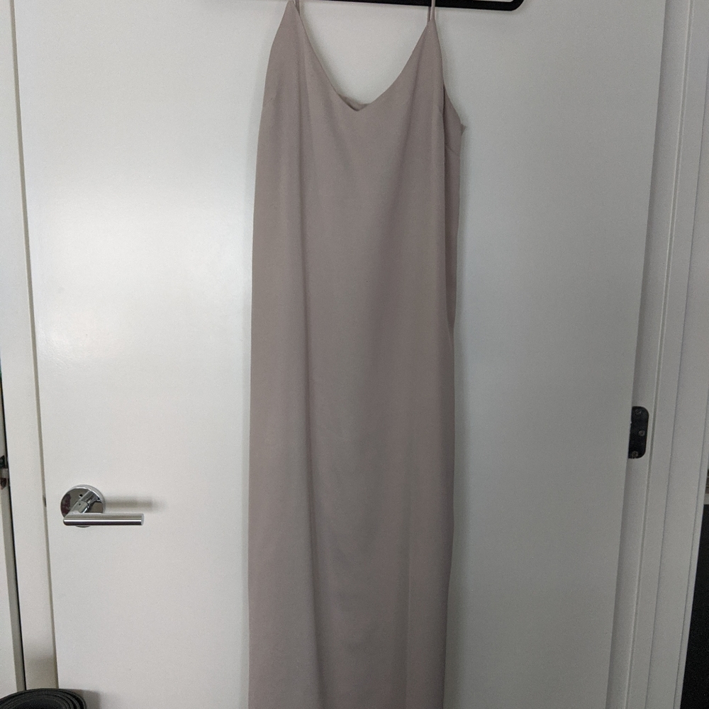 Light grey slip dress